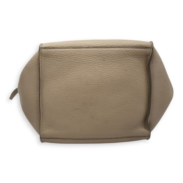 Big Top Handle Bag Grey in Calfskin, Silver hardware - Image 5