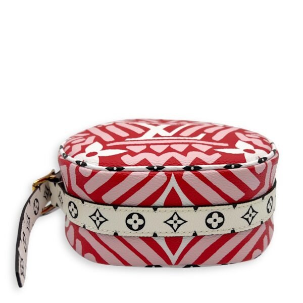 Boite a Chapeau PM Red Shoulder Bag in Coated Canvas, Gold hardware - Image 5