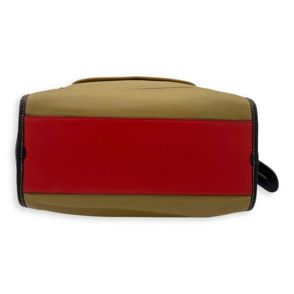 Amazona Top Handle Bag Beige in Calfskin, Gold hardware - Image 5