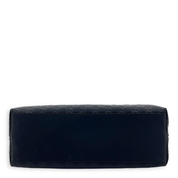 Guccissima Top Handle Bag Black in Calfskin, Silver hardware - Image 5