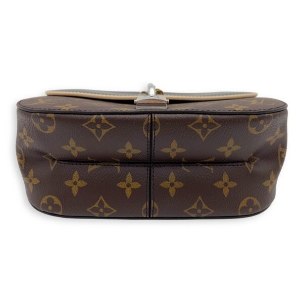 Chain It Top Handle Bag Brown in Monogram Coated Canvas, Silver hardware - Image 9