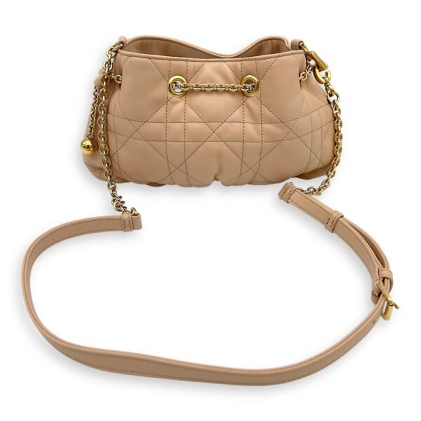 Ammi Chain Shoulder Bag Beige in Lambskin, Gold hardware - Image 7