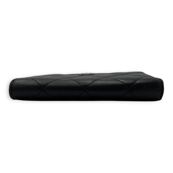 CC Wallet Black in Lambskin, Silver hardware - Image 5