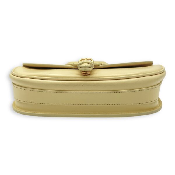 Bobby East West Yellow Crossbody Bag in Calfskin, Gold hardware - Image 5