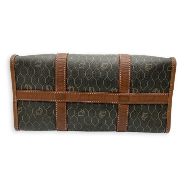Honeycomb  Top Handle Bag Brown in Coated Canvas, Gold hardware - Image 5