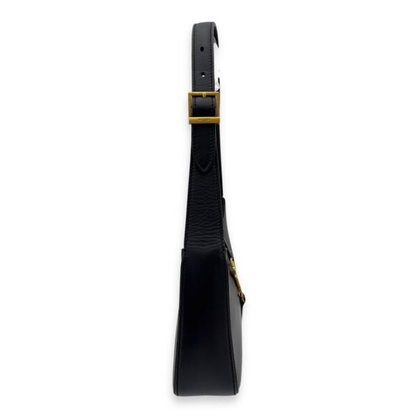 Le 5 A 7 Black Shoulder Bag in Calfskin, Gold hardware - Image 7