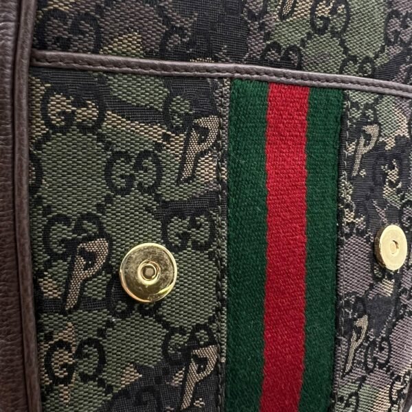 Gucci x Palace Brown Crossbody Bag in Canvas, Gold hardware - Image 7