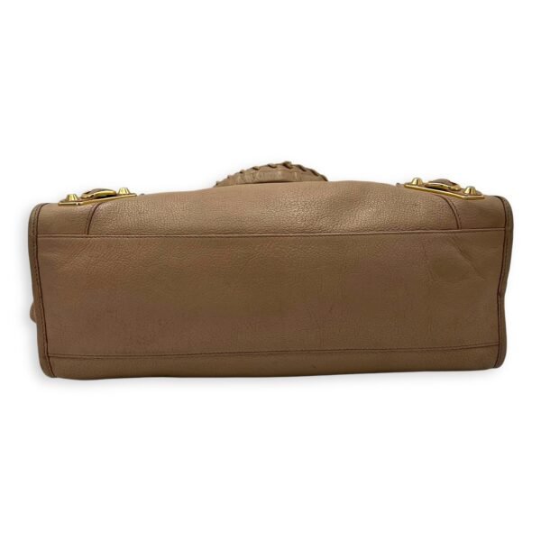 City Top Handle Bag Pink in Calfskin, Gold hardware - Image 5