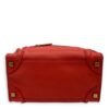 Luggage Top Handle Bag Micro Red in Calfskin, Gold hardware - Image 5
