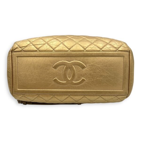 2 WAY BAG Top Handle Bag Gold in Calfskin, Brushed Gold hardware - Image 6