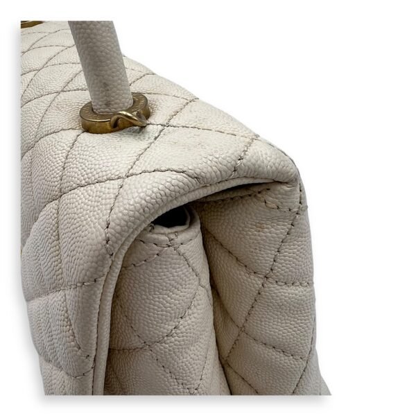Coco Medium Top handle bag in Caviar leather, Gold Hardware - Image 6