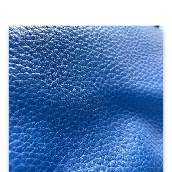 LockIt PM Blue Top Handle Bag in Calfskin, Gold hardware - Image 7
