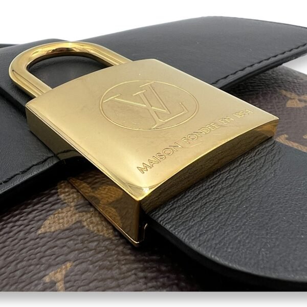 Locky BB Brown Top Handle Bag in Monogram Coated Canvas, Gold hardware - Image 6