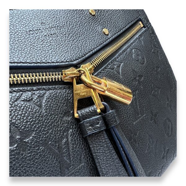 Sully PM Black Top Handle Bag in Monogram Empreinte Leather, Gold hardware - Image 6