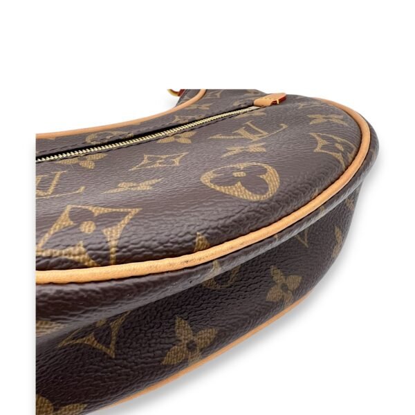 Loop Shoulder Bag Brown in Monogram Coated Canvas, Gold hardware - Image 7
