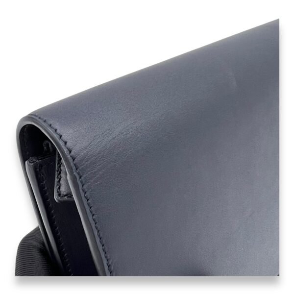 Kate Small Blue Wallet On Chain in Calfskin, Gold hardware - Image 7