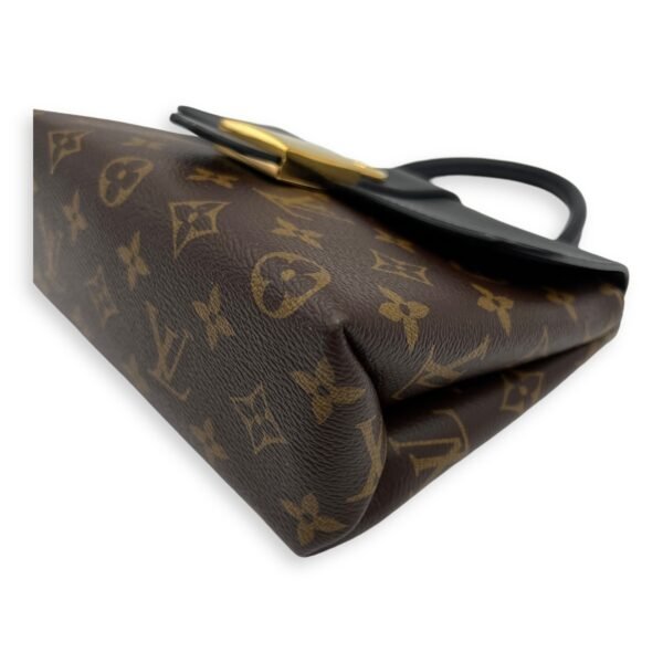 Locky BB Brown Top Handle Bag in Monogram Coated Canvas, Gold hardware - Image 10