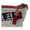 Gabrielle Shoulder Bag Large White in Wool, Mixed hardware - Image 6