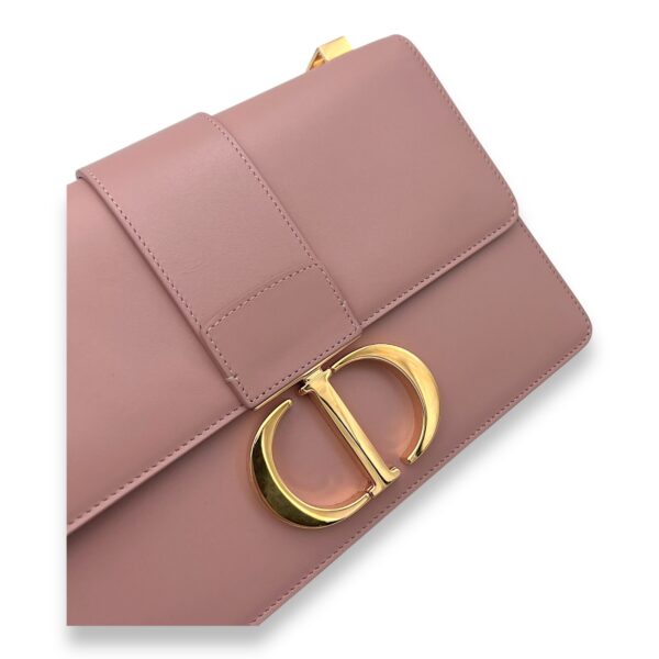 30 Montaigne Medium Pink Shoulder Bag in Calfskin, Gold hardware - Image 6