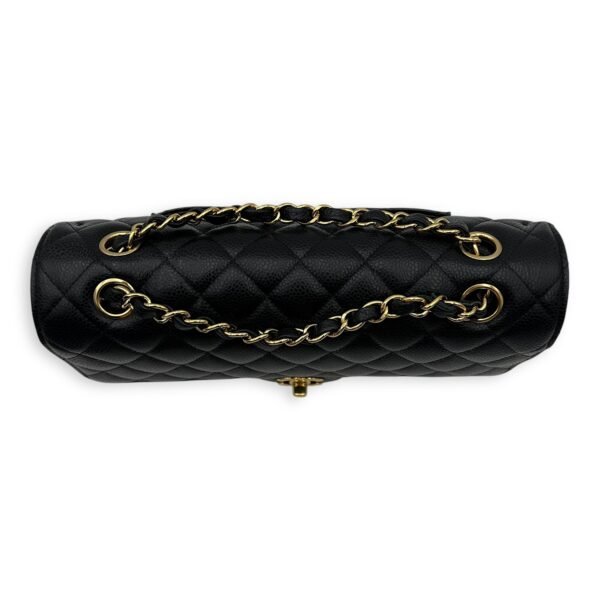Classic Shoulder Bag Black in Caviar Leather, Gold hardware - Image 6