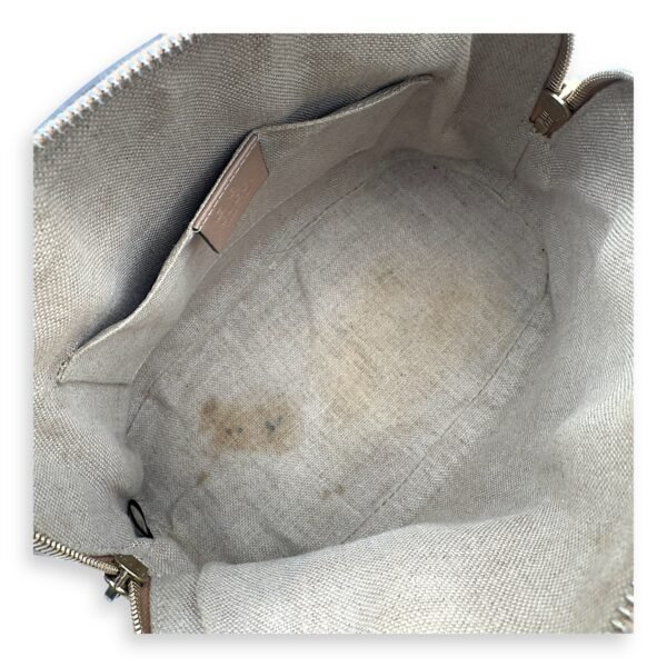 Dome Top Handle Bag Beige in Calfskin, Gold hardware - Image 10