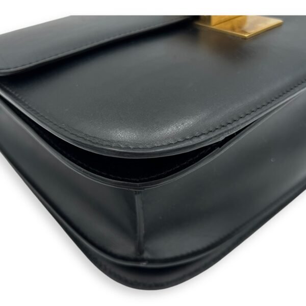 Box Shoulder Bag Black in Calfskin, Gold hardware - Image 8