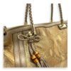 Bella Gold Tote Bag in Python Leather, Gold hardware - Image 6