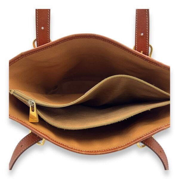 Macadam Tote Bag Brown in Coated Canvas, Gold hardware - Image 6