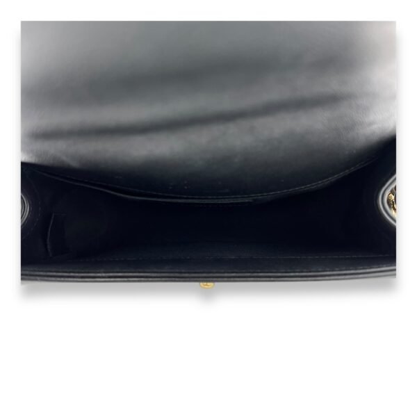 Boy Shoulder Bag Black in Calfskin, Gold hardware - Image 6