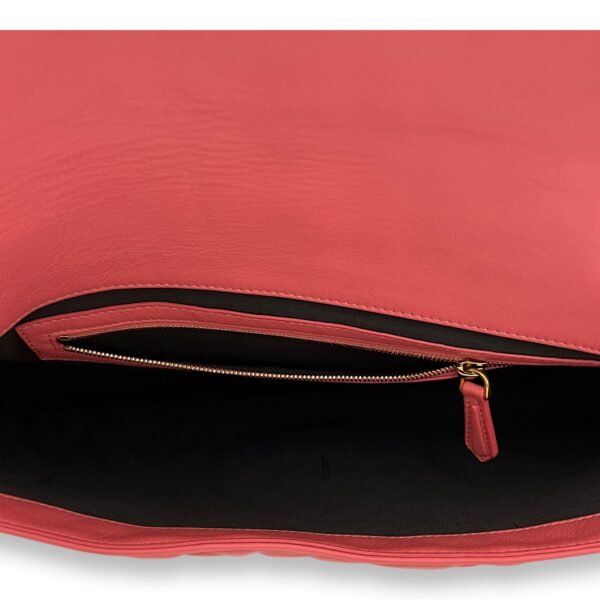 Baguette Shoulder Bag Pink in Calfskin, Gold hardware - Image 6