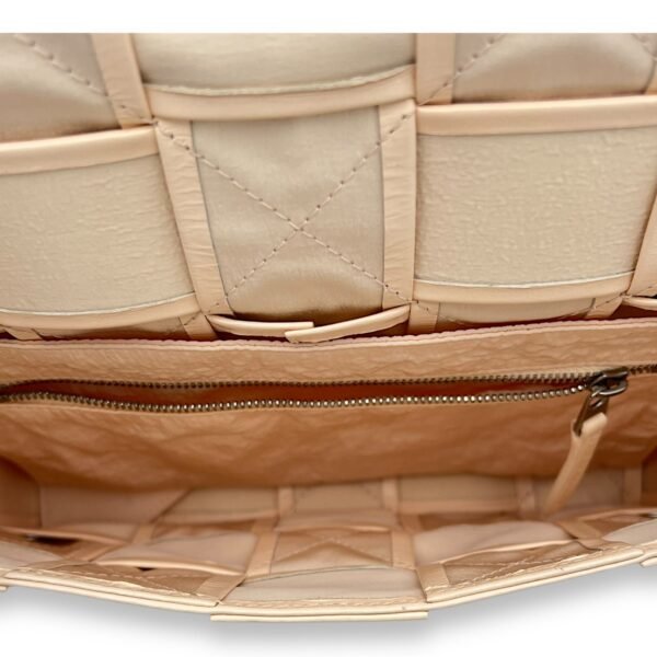 Cassette Crossbody Bag Beige in Calfskin, Silver hardware - Image 6