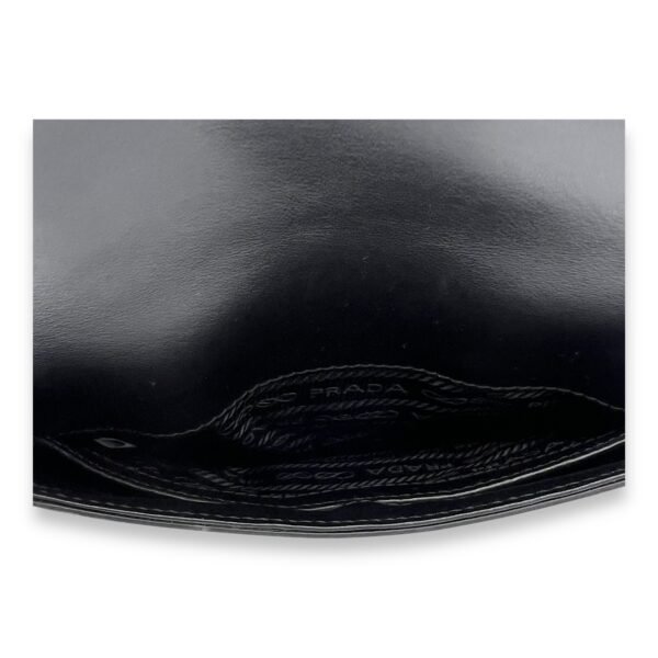 Cleo Shoulder Bag Black in Calfskin, Silver hardware - Image 6