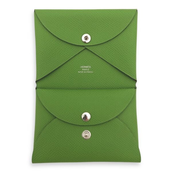 Calvi Duo Green in Calfskin, Silver hardware - Image 6