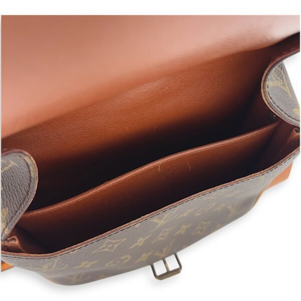 Cartesiere Crossbody Bag Brown in Monogram Coated Canvas, Gold hardware - Image 6