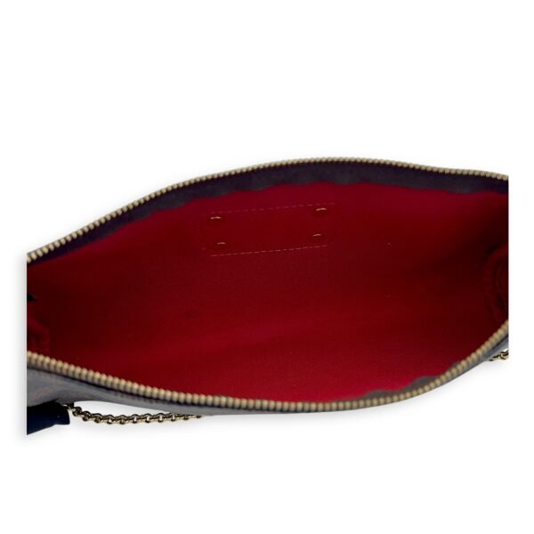Eva Shoulder Bag Brown in Coated Canvas, Gold hardware - Image 6