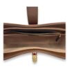 Jackie 1961 Shoulder Bag Brown in Coated Canvas, Gold hardware - Image 6