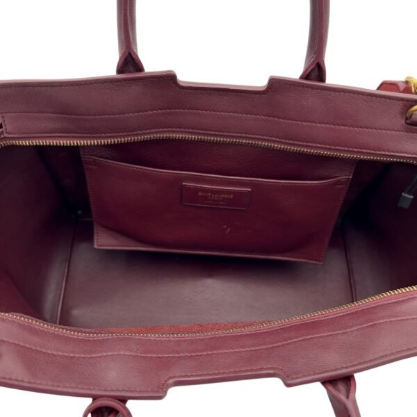 Downtown Cabas Red Top Handle Bag in Calfskin, Gold hardware - Image 6