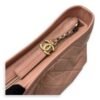 Gabrielle Crossbody Bag Medium Pink in Calfskin, Gold hardware - Image 6