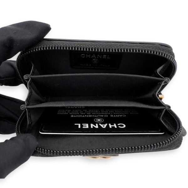 Boy Black Wallet in Caviar Leather, Gold hardware - Image 2