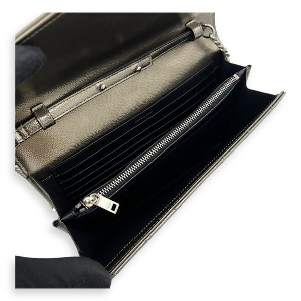 Cassandre Wallet On Chain Silver in Caviar Leather, Silver hardware - Image 4