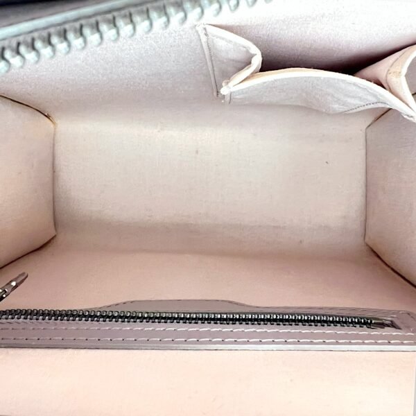 Figari Shoulder Bag Grey in Epi Leather, Silver hardware - Image 6