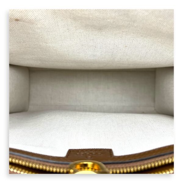 GG Supreme Tote Bag Brown in Monogram Coated Canvas, Gold hardware - Image 6