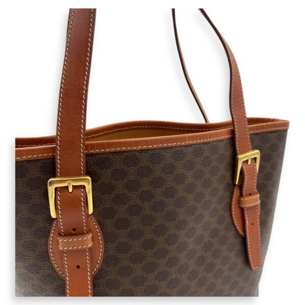Macadam Tote Bag Brown in Coated Canvas, Gold hardware - Image 6