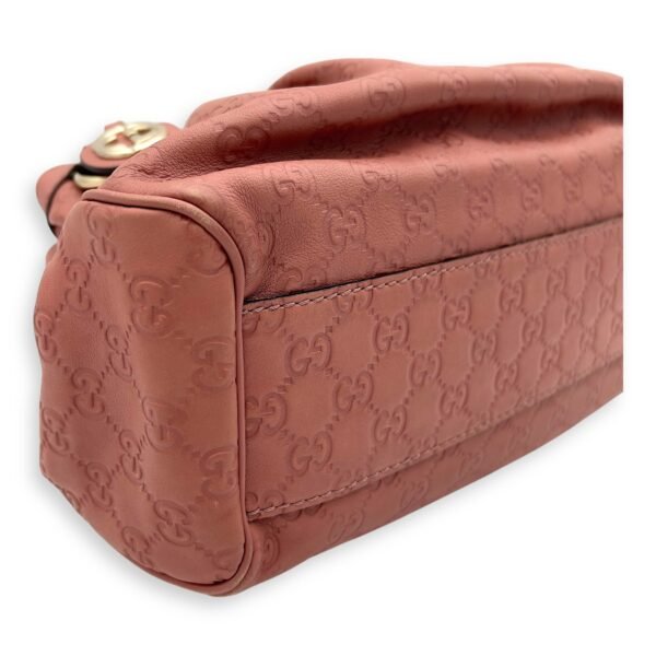 GG Top Handle Bag Pink in Calfskin, Silver hardware - Image 6