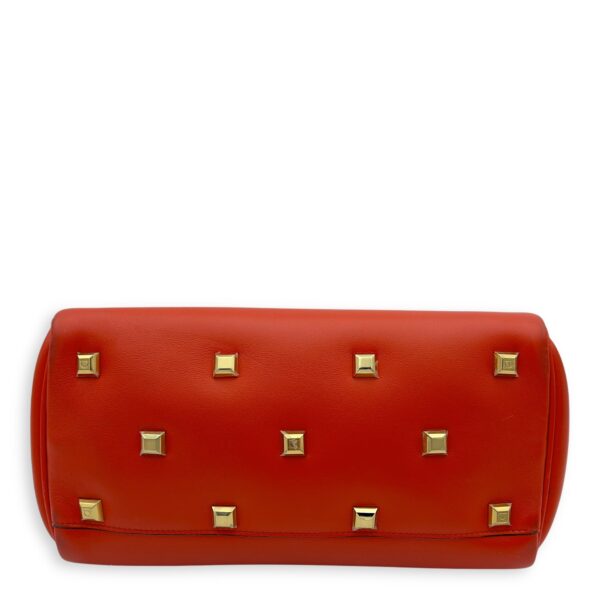 Studio Red Top Handle Bag in Calfskin, Gold hardware - Image 6