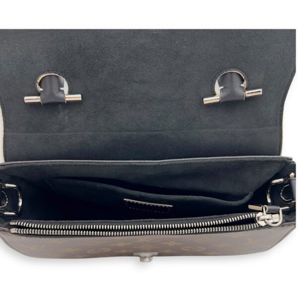 Chain It Top Handle Bag Brown in Monogram Coated Canvas, Silver hardware - Image 8