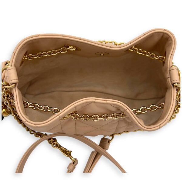 Ammi Chain Shoulder Bag Beige in Lambskin, Gold hardware - Image 6