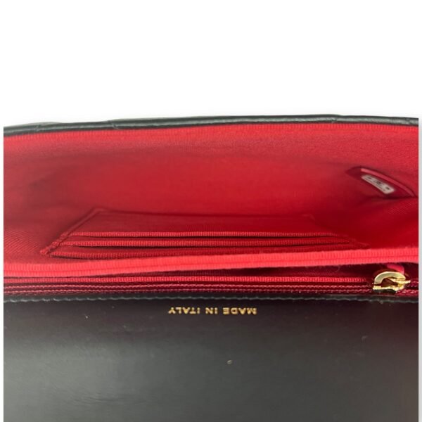 C19 Chain Pouch Black Crossbody Bag in Lambskin, Mixed hardware - Image 6