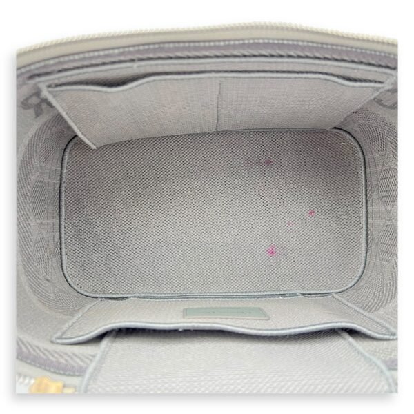 D-Lite Vanity Top Handle Bag Grey in Canvas, Silver hardware - Image 6