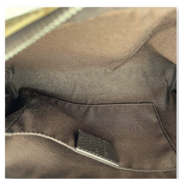 GG Belt Bag Brown in Canvas, Silver hardware - Image 6